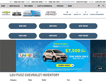 Tablet Screenshot of loufuszchevrolet.com